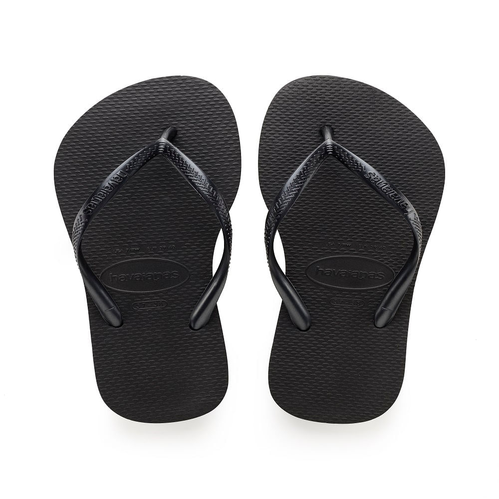Miniatura Sandália Havaianas Slim Preto 33/34