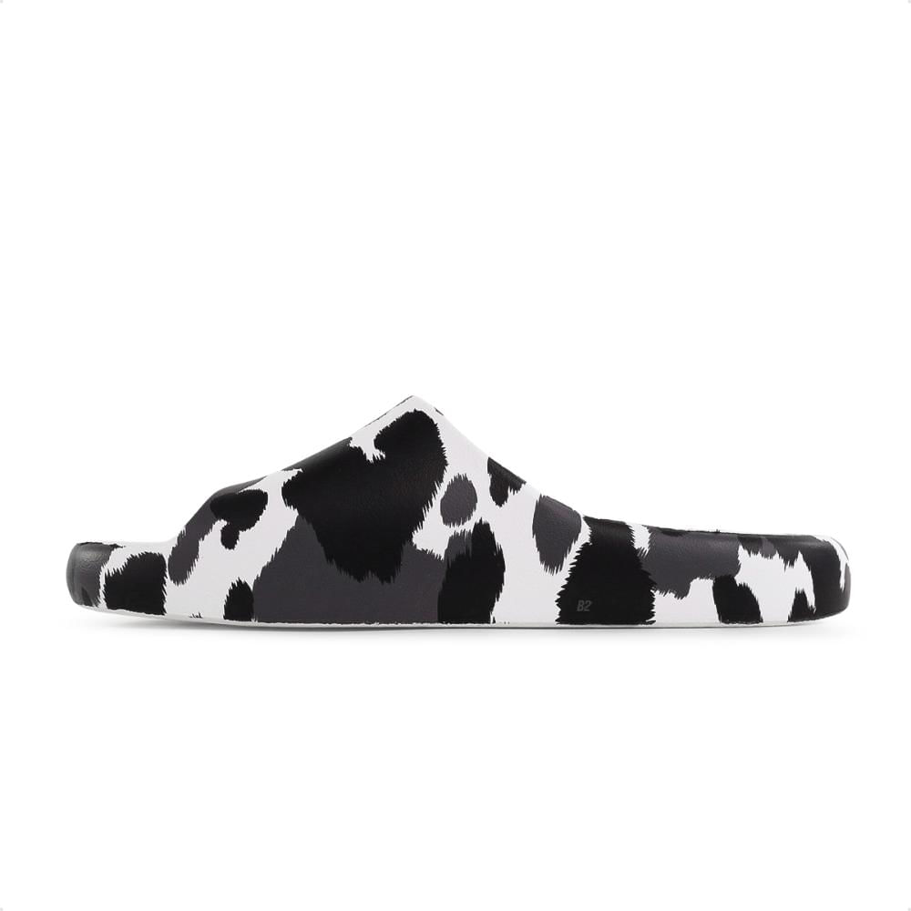 Miniatura Chinelo Slide Melissa Free Print Feminina Branco / Preto - 33/34
