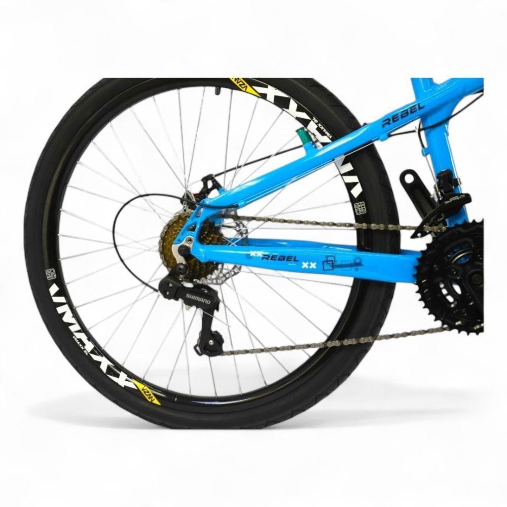 Miniatura Bicicleta Aro 26 Gta Rebel Freeride 21v Shimano Freio A Disco Do Grau - Azul Azul/preto