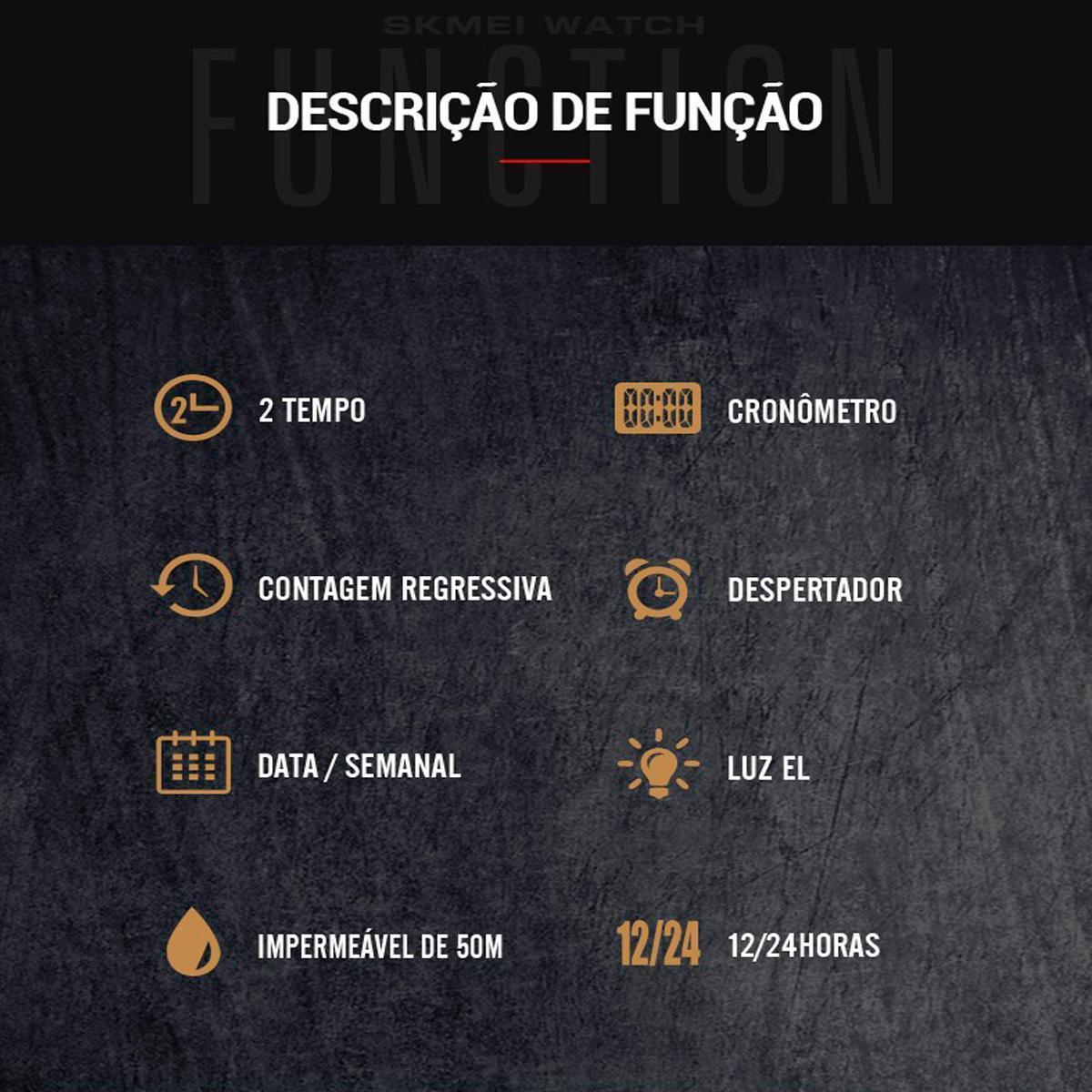 Miniatura Relógio Digital Unissex Skmei 1894 Resistente À Água 5Atm