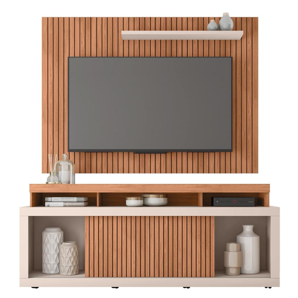 Rack com Painel para Tv até 70 Polegadas Valença Freijó/Off White