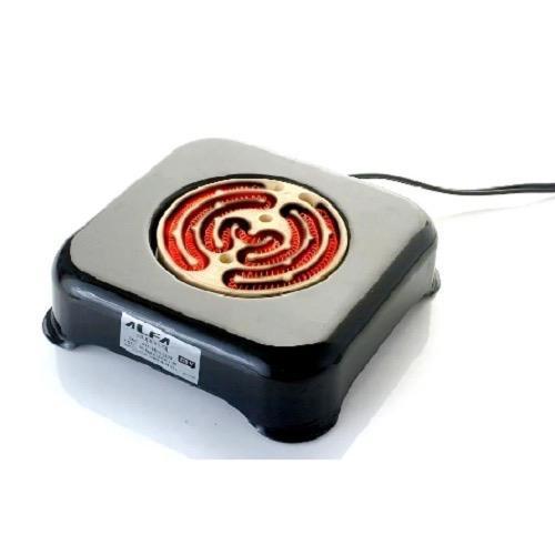 Miniatura Fogão Elétrico Fogareiro Camping 1 Boca 110V/127V Preto