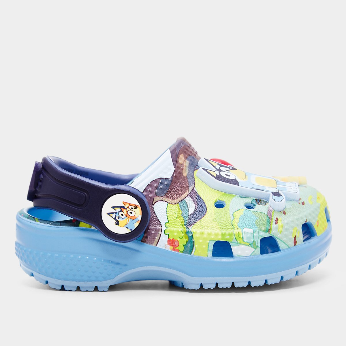 Miniatura Crocs Infantil Bluey Clog T Menino Azul - 24