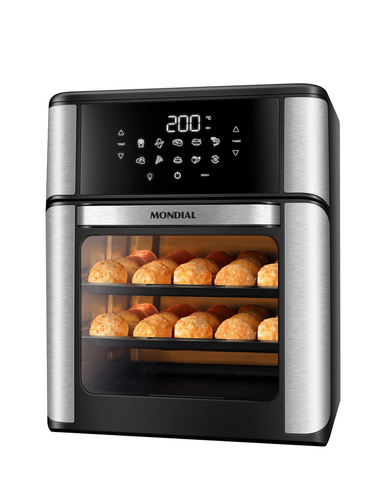 Miniatura Fritadeira Elétrica Forno Oven 12L Mondial AFO-12L-BI 127V
