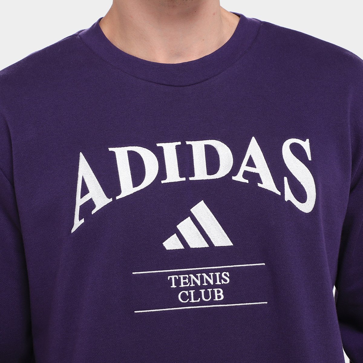 Miniatura Camiseta Manga Longa Adidas Heritage Masculina Roxo+Branco - G
