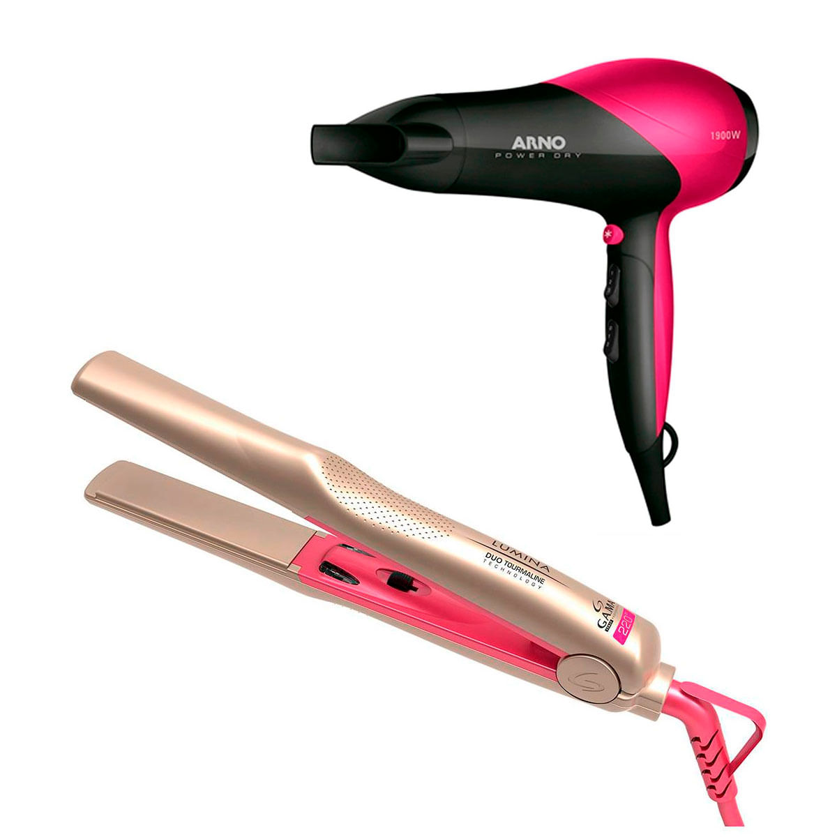 Miniatura Secador Cabelo Arno Power 220V E Chapinha Gama Lumina Duo