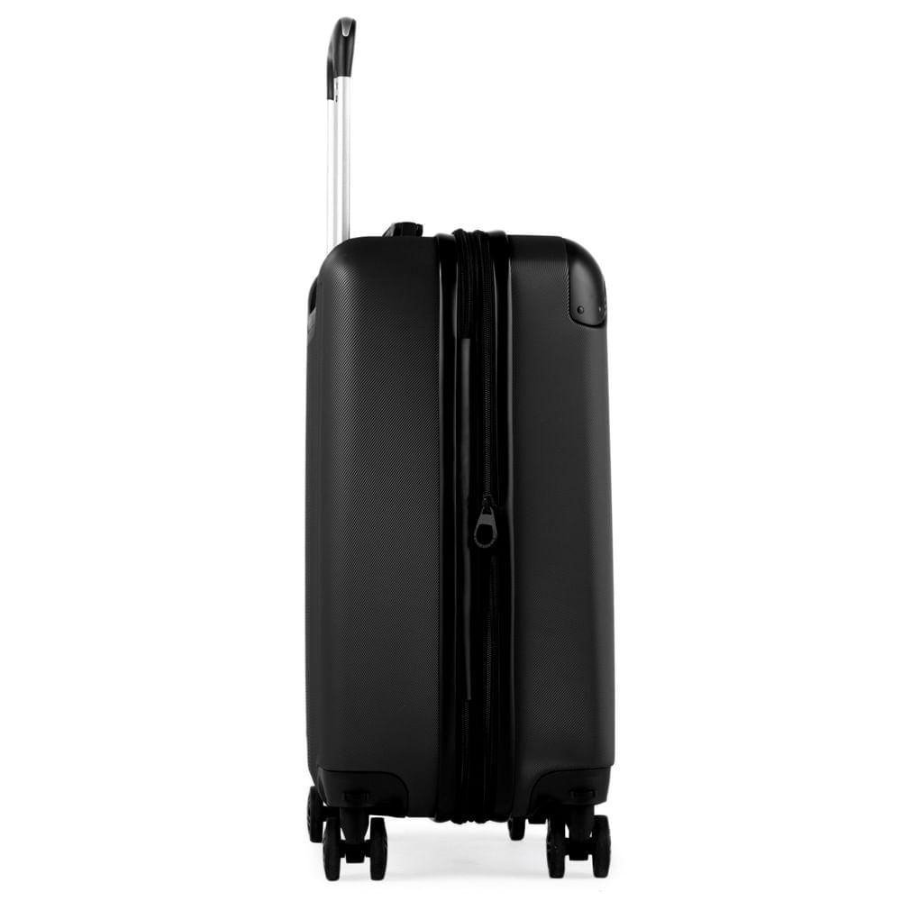 Mala de Bordo 10 Kg ABS 4 Rodas Turquia II Preta Preto - PP