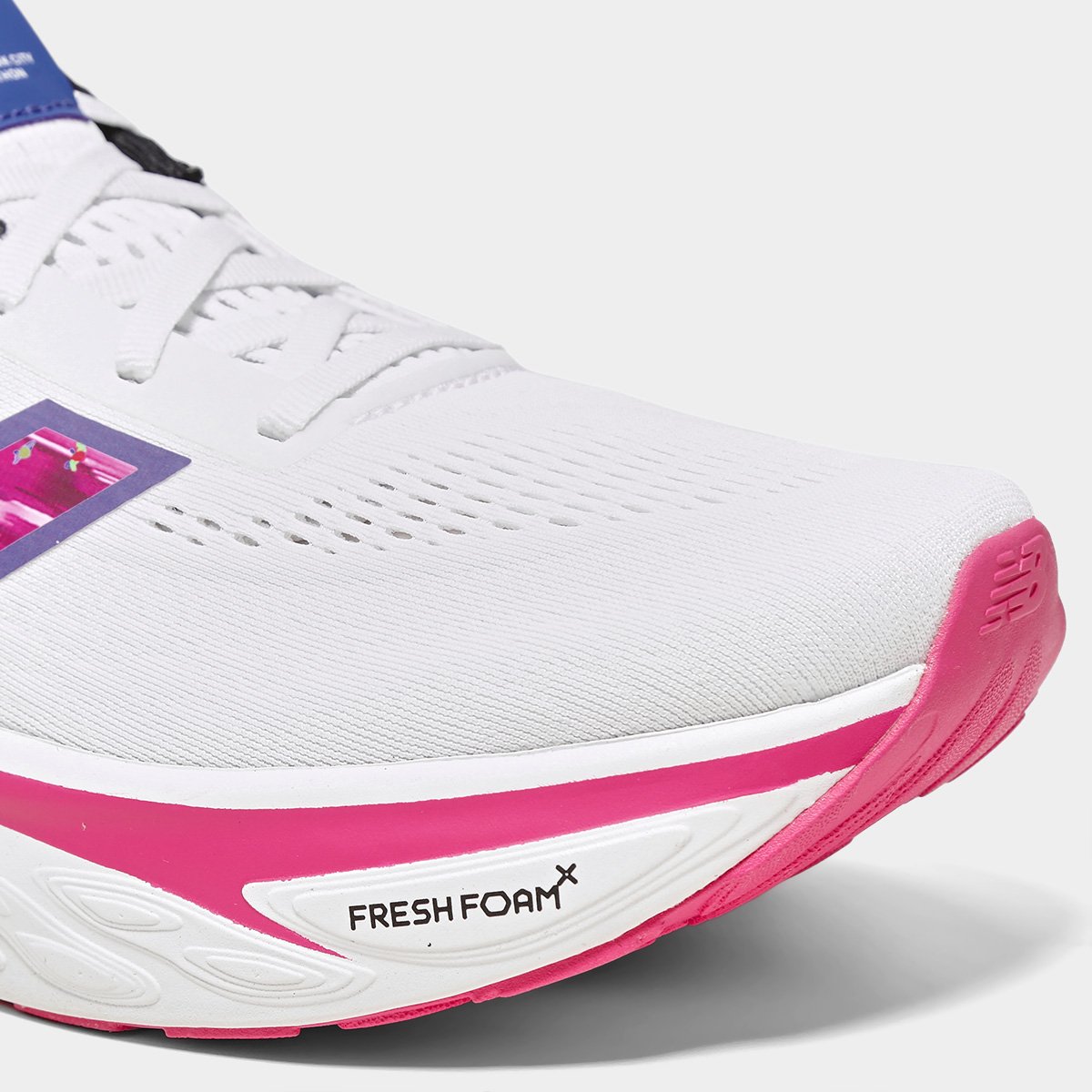 Tênis New Balance Fresh Foam X 1080 V14 Masculino Branco+Rosa - 39