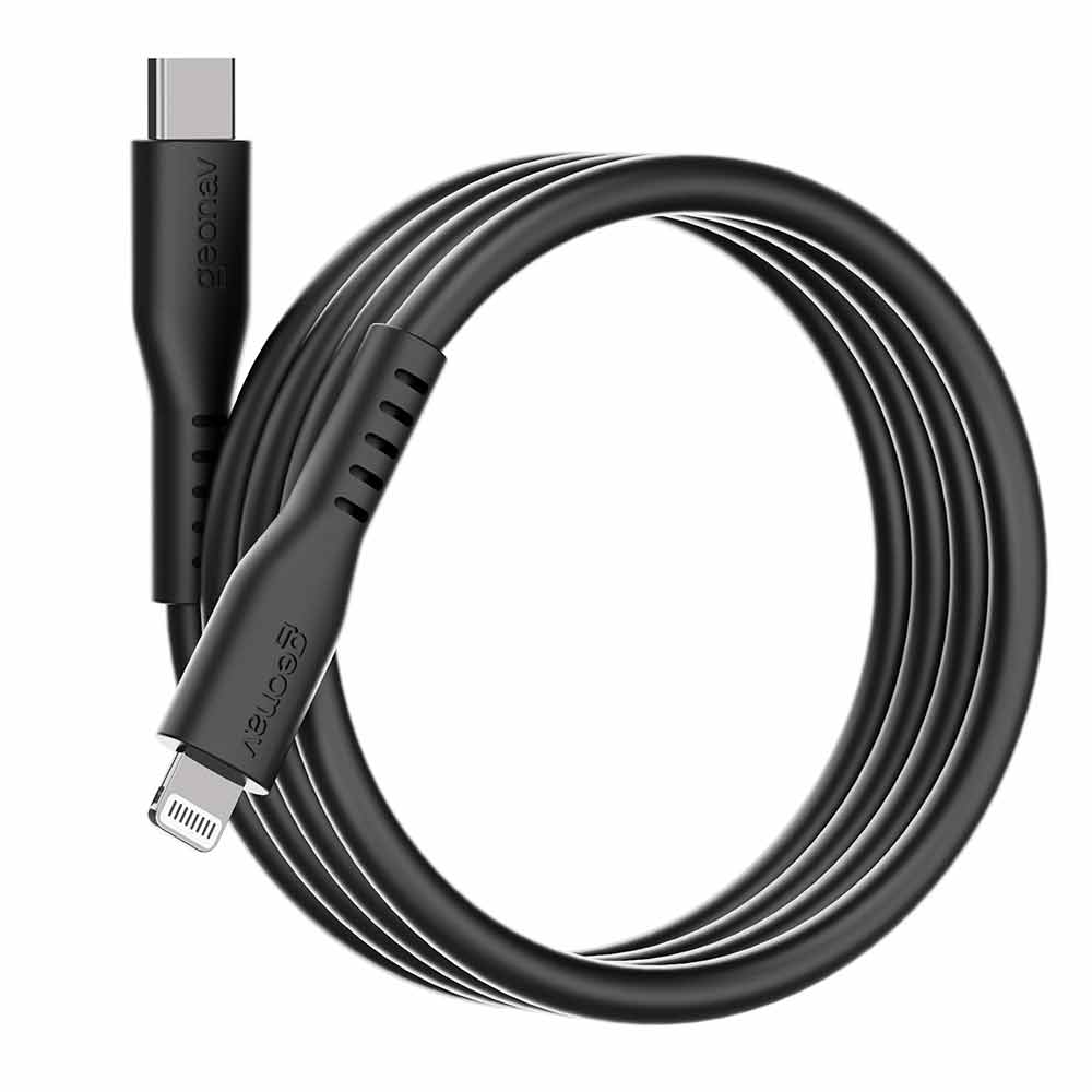 Miniatura Cabo USB-C para Lightning Geonav Preto - ESLICSBK