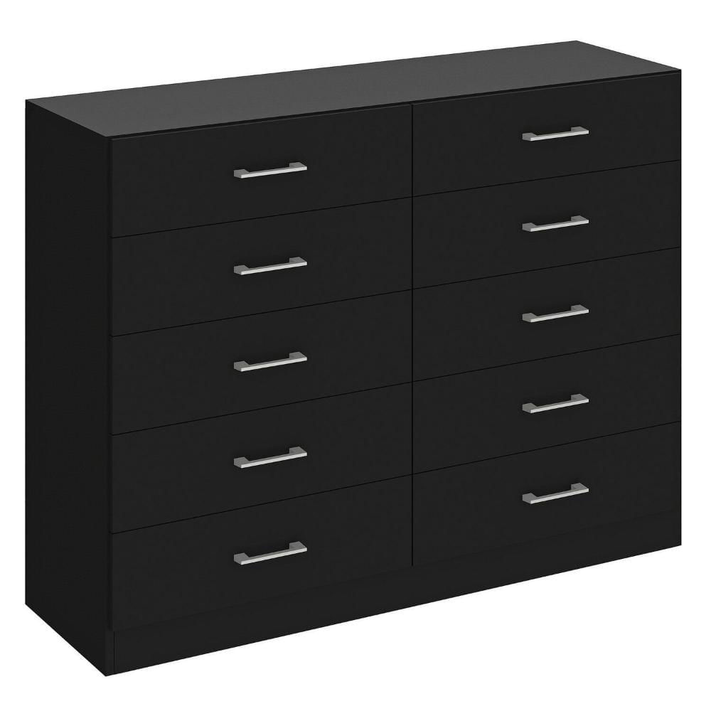 Miniatura Cômoda para Quarto 10 Gavetas Caribe Preto