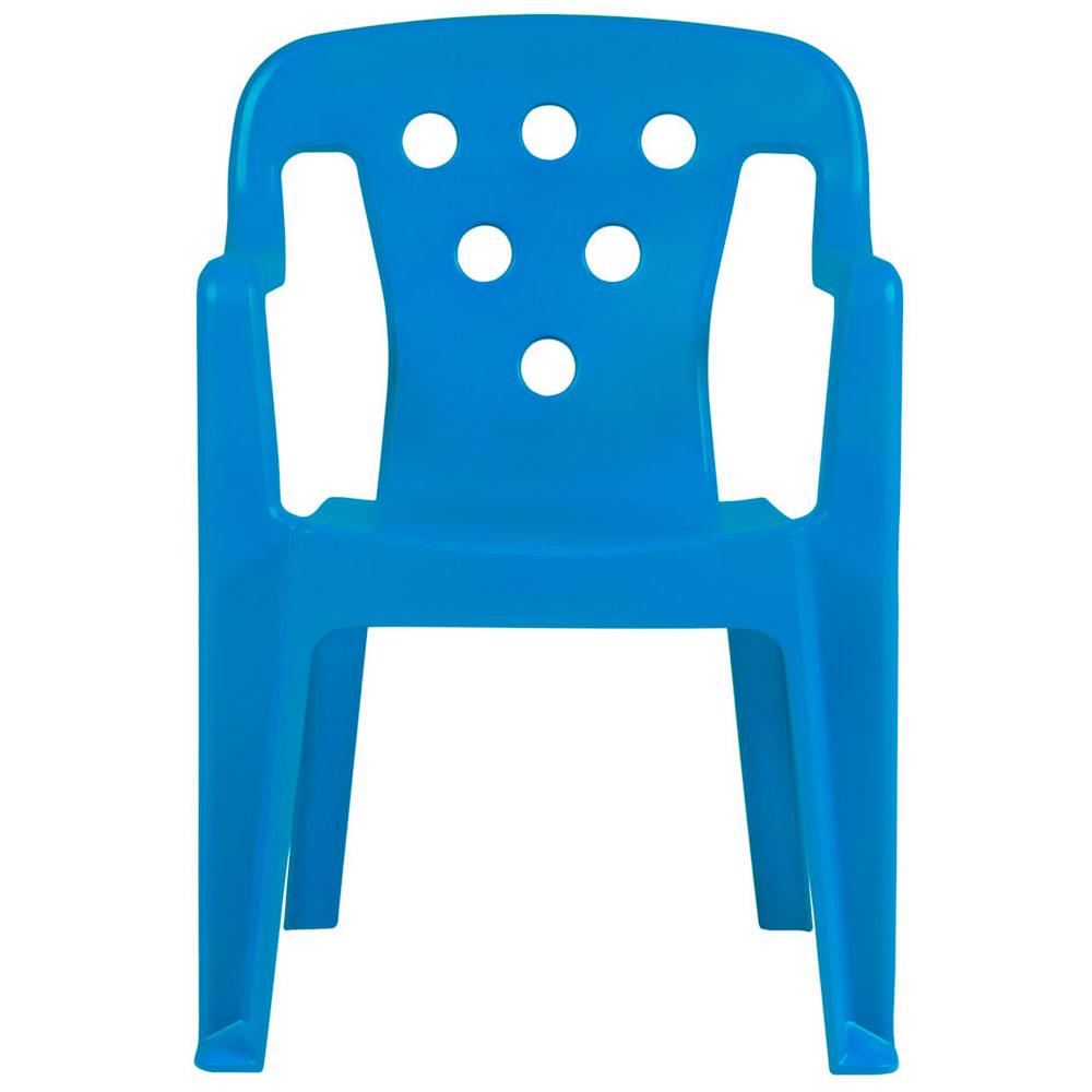 Miniatura Cadeira Infantil de Plástico Mor, Azul