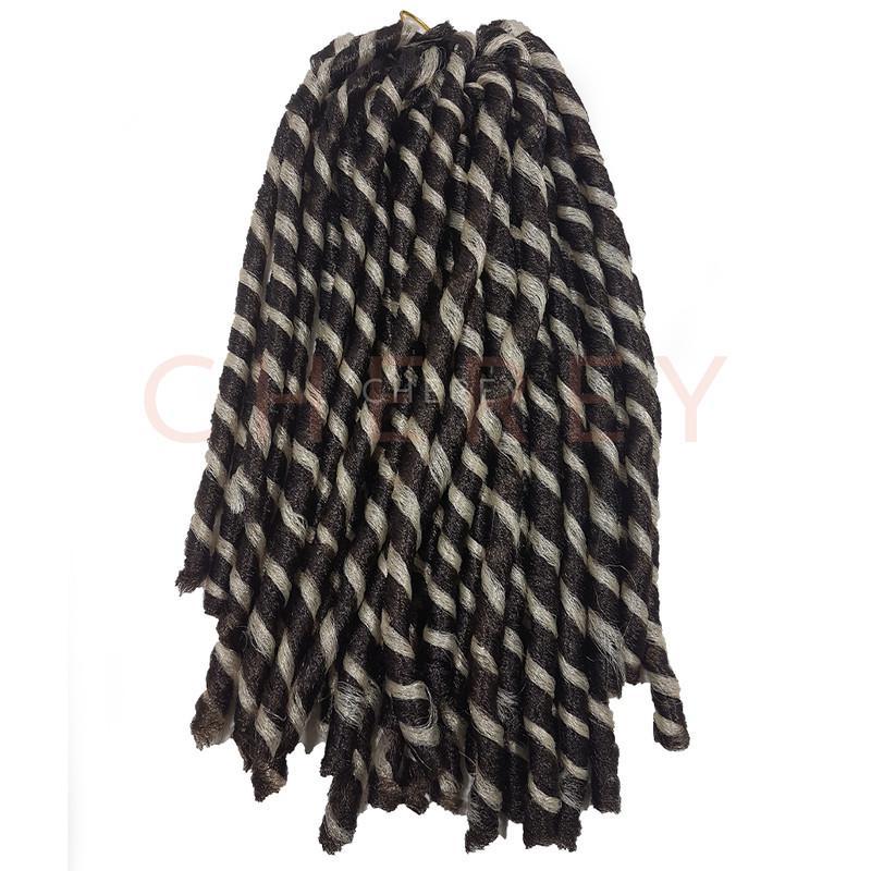 Miniatura Cabelo Nina Soft Dread Cherey Fibra Sintética 70G Crochet