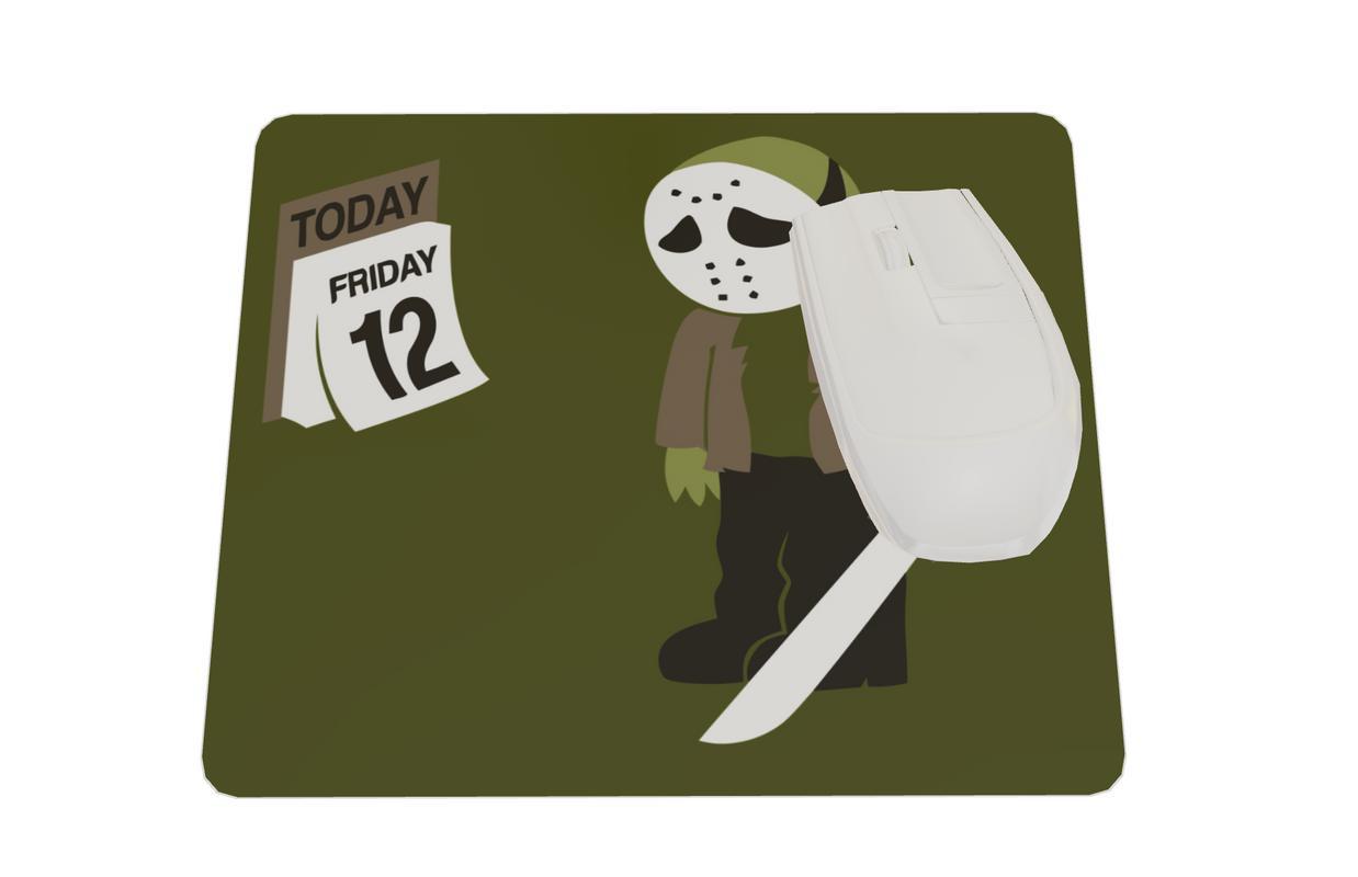 Miniatura Mouse Pad Humor Terror Friday 13