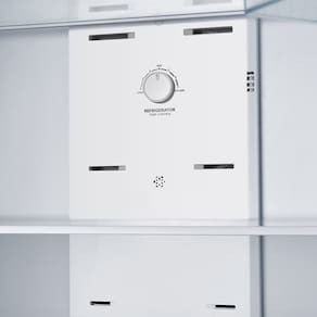 Refrigerador Duplex 379L Hisense RT3N375 Frost Free Inverter Portas Planas Prateleiras de Vidro Inox 110V