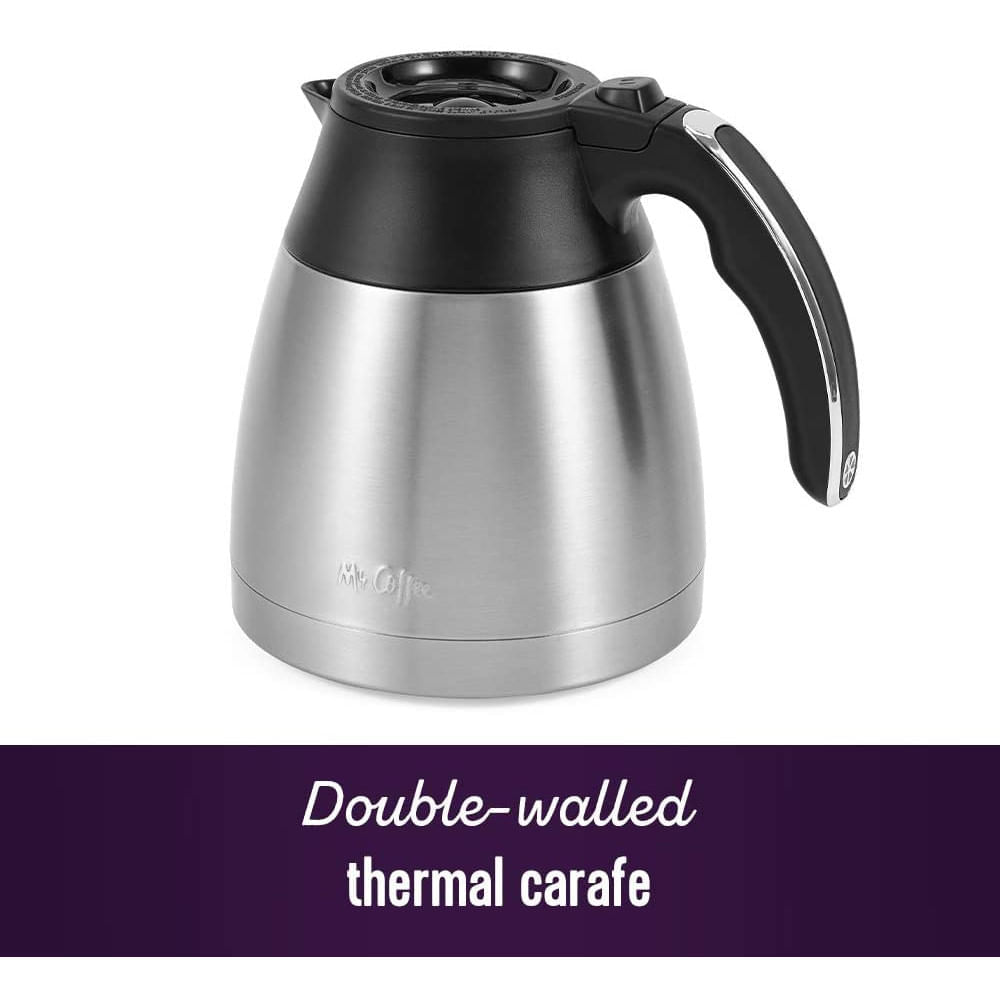 Miniatura Mr Coffee Cafeteira Programável Reservatório 18L com Tela L CD 110V Prata