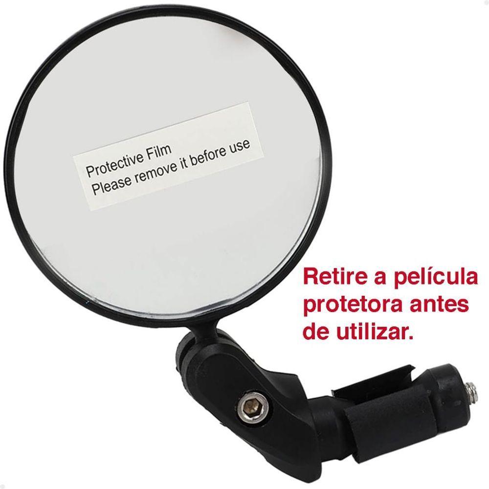 Miniatura Kit 2 Peças Espelho Retrovisor Giratório 360° Lorben Bike Guidão Bicicleta Articulado Segurança