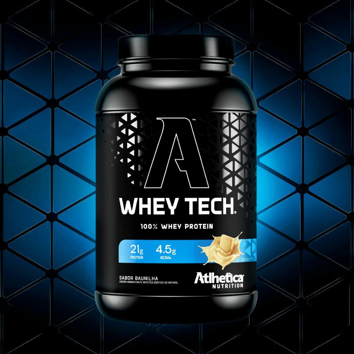 Miniatura Whey Protein 100% Tech 900G Baunilha Atlhetica Nutrition