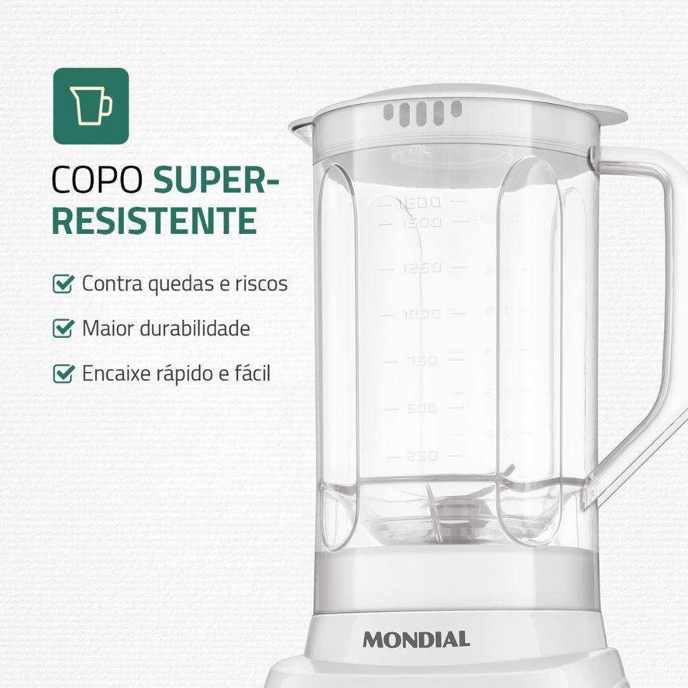 Miniatura Liquidificador Mondial Branco 110V L-97-W