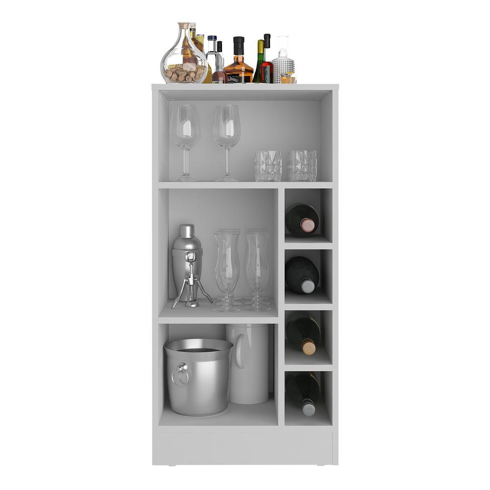 Miniatura Bar Bancada com Adega e 1 Porta Multimóveis MP1062 Branco
