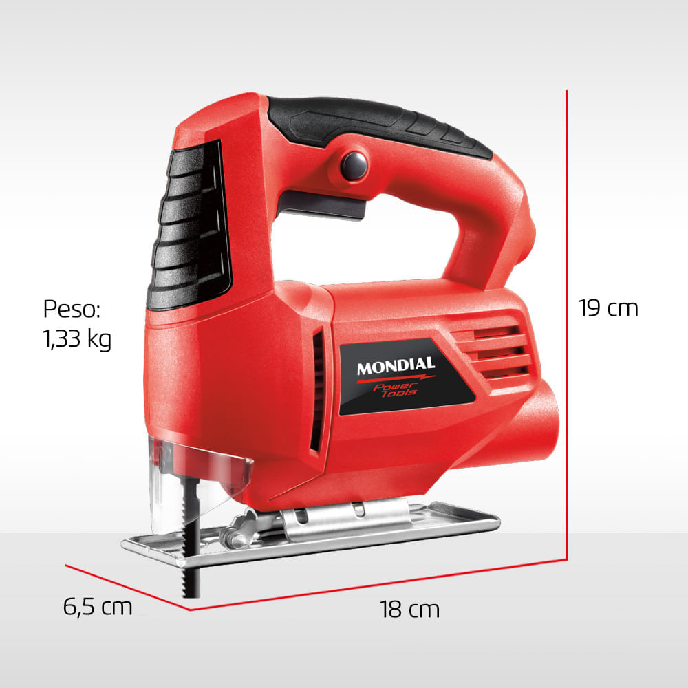 Miniatura Serra Tico-Tico Mondial Power Tools FST-03 SERRA TICO-TICO-127V-VERMELHO