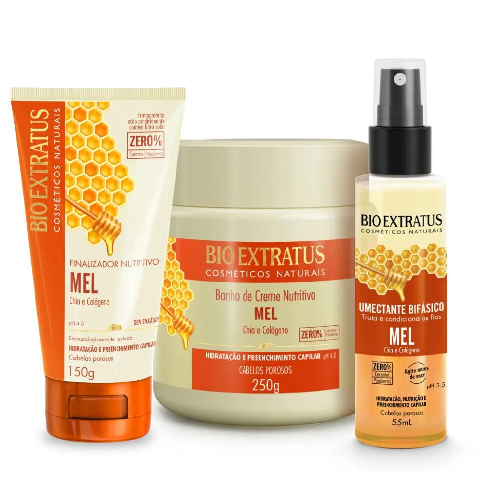 Miniatura Kit Mel Bio Extratus Máscara 250G + Finalizador + Umectante
