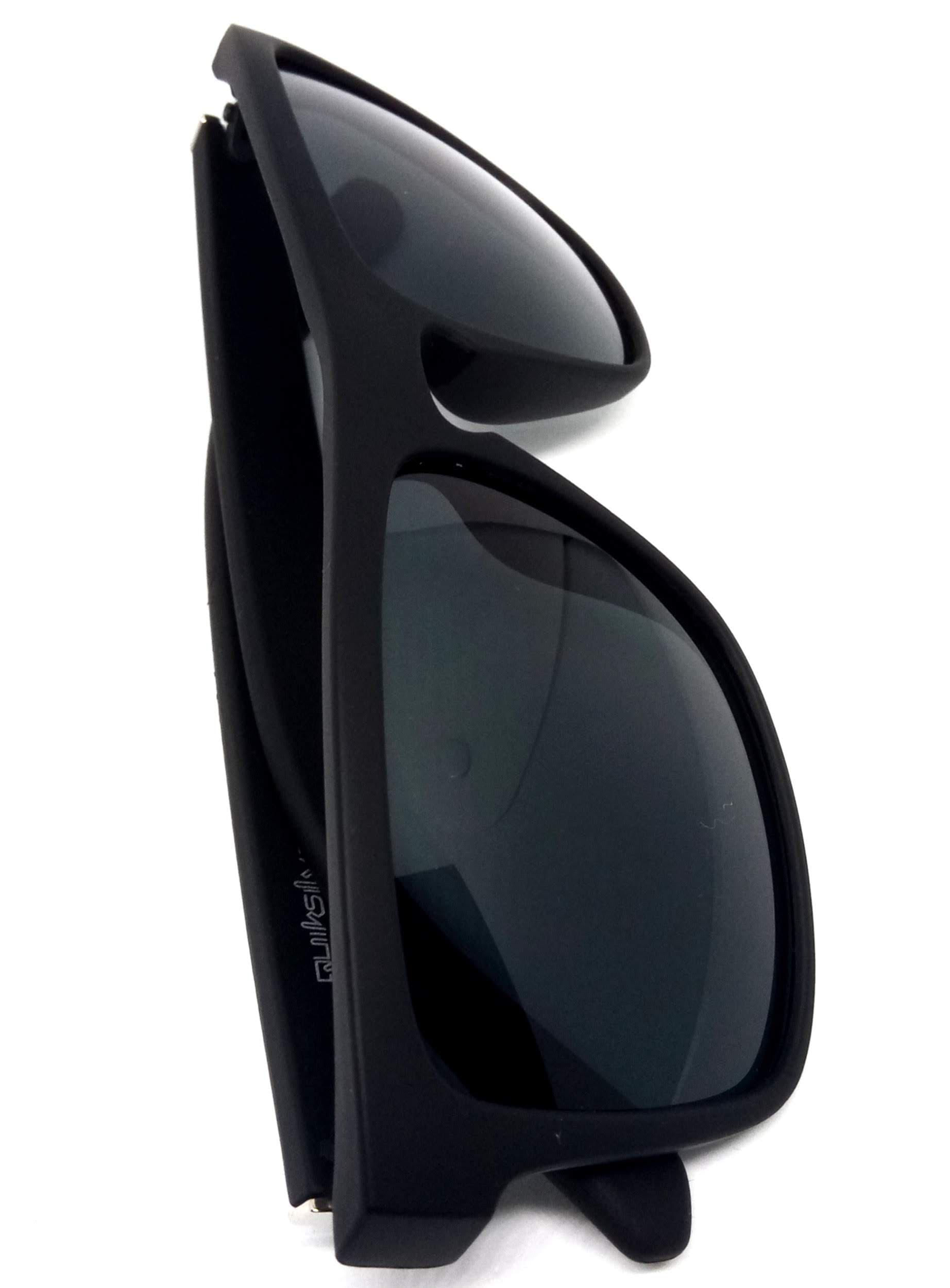 Miniatura Óculos De Sol Quiksilver The Ferris Preto Detalhes Prata