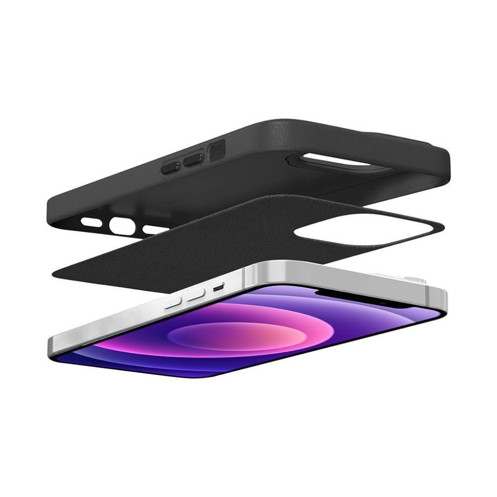 Capa Couro E Pelicula Coverage Para Iphone 12 - Gshield