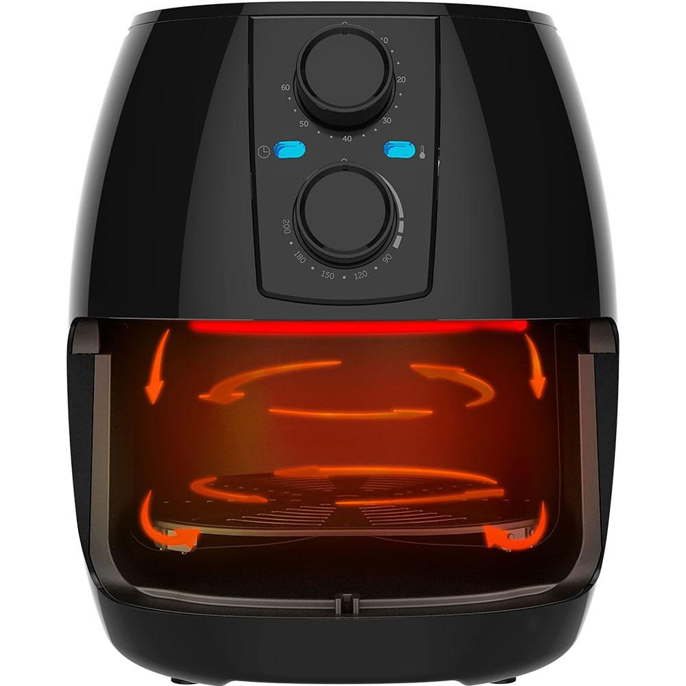 Miniatura Air Fryer Cadence Pratic Fryer FRT515 3 Litros, Preto 220 Volts