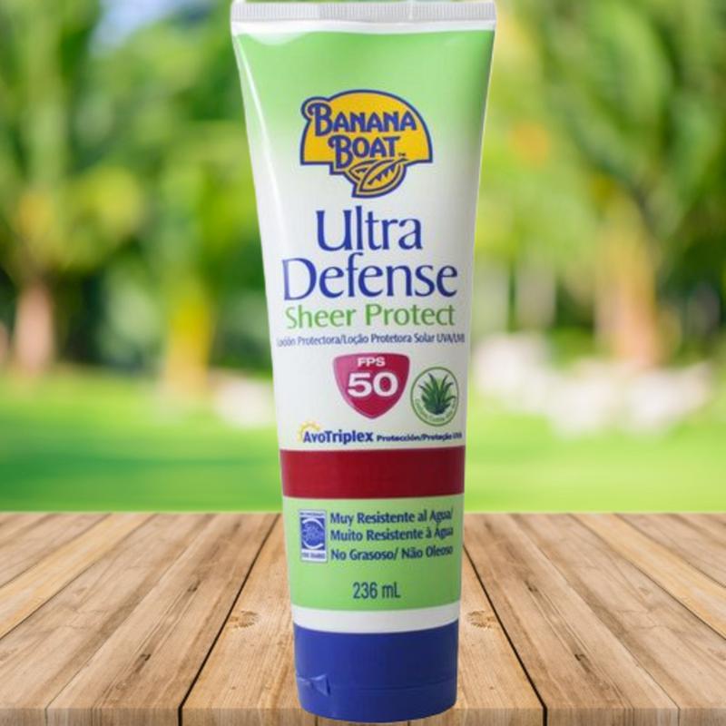 Miniatura Protetor Solar Banana Boat Fps 50 Ultra Defense Loção 236Ml