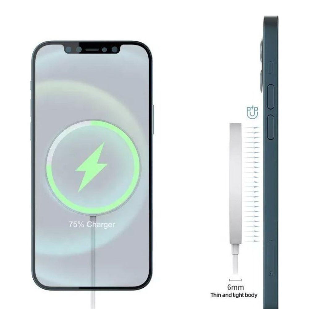 Miniatura Carregador Wireless Sem Fio Indução Para Iphone 8