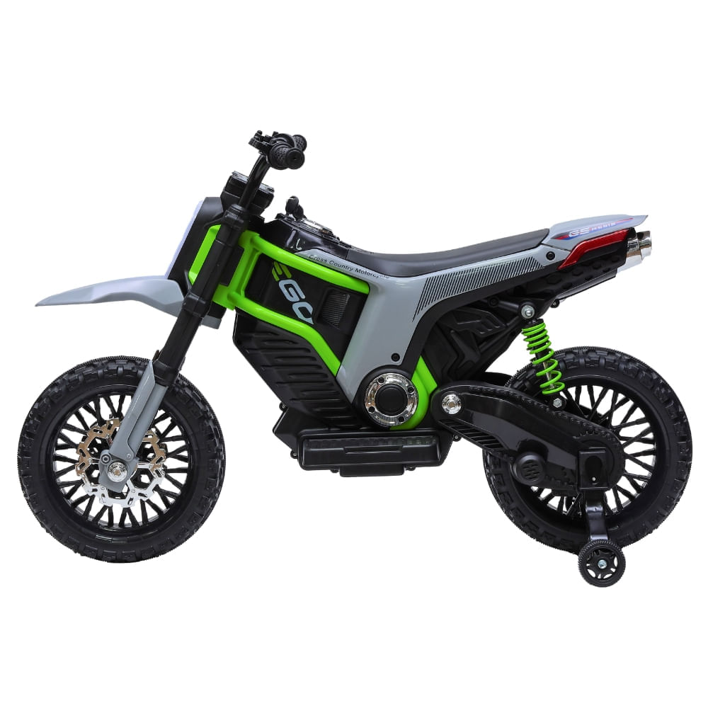 Miniatura Moto Elétrica Infantil Mini ZS 12v Rodinha Verde Zippy Toys
