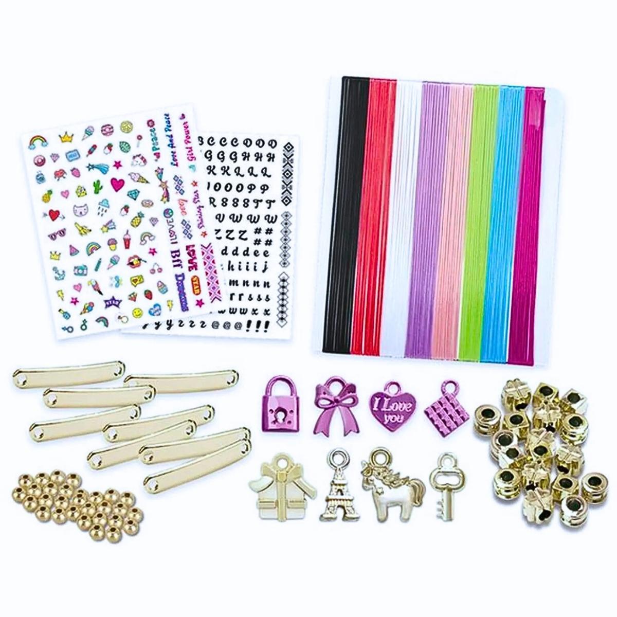 Conjunto Pulseiras Bijuterias Montar Jóias Colar Castela