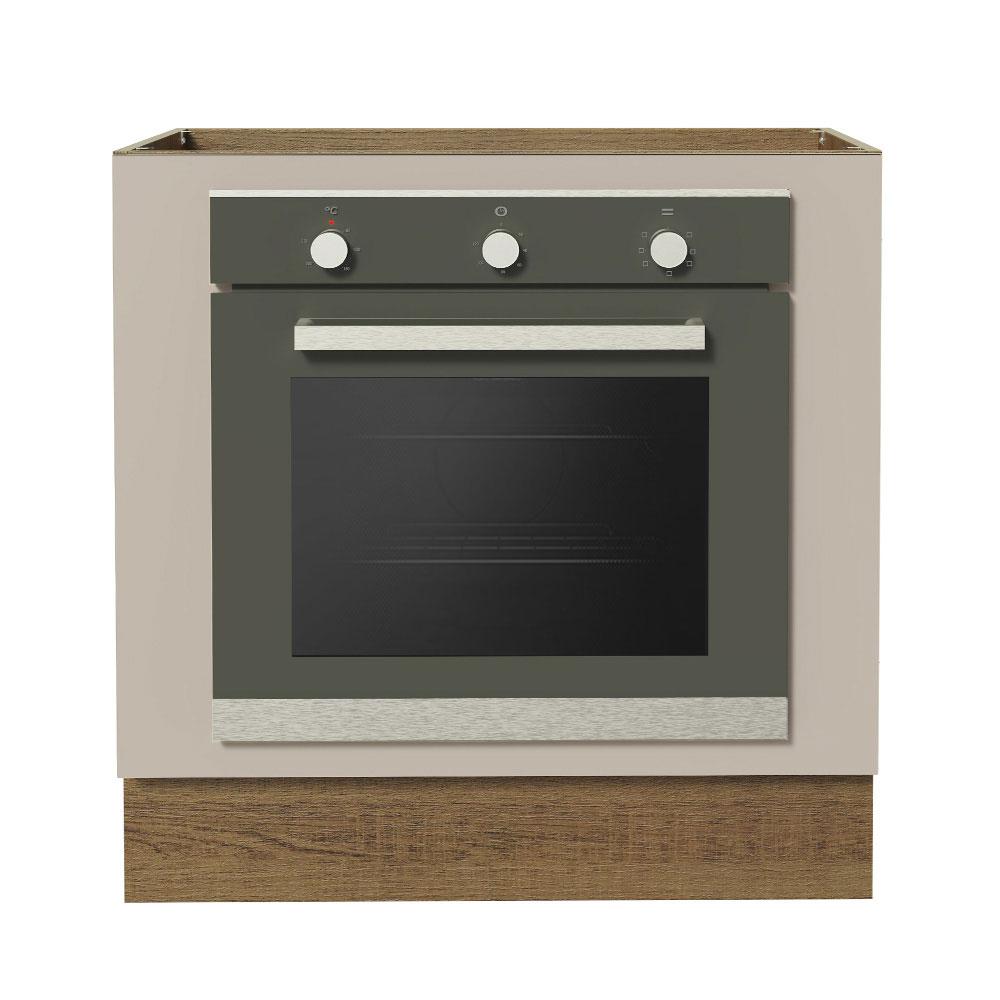 Balcão para Forno de Embutir 80 x 60 cm Sem Tampo Rustic/Crema Agata Madesa Rustic/Crema