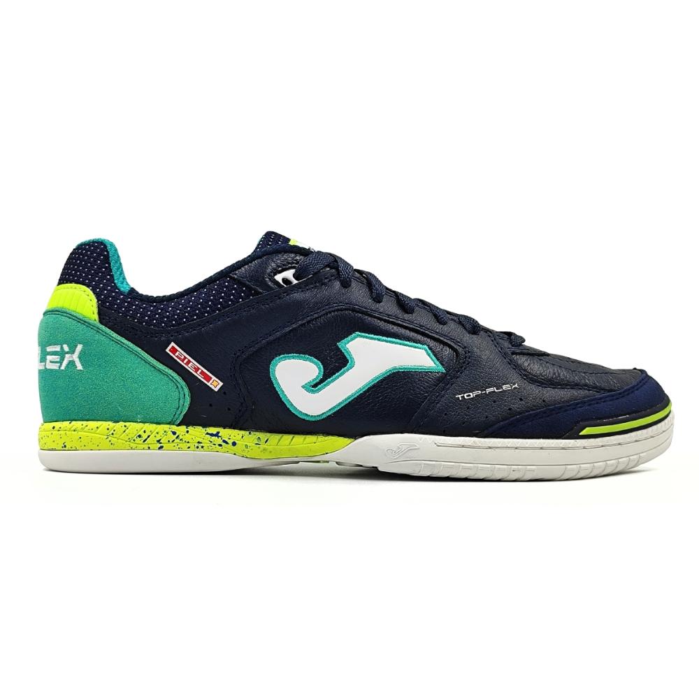 Miniatura Chuteira Joma Top Flex Futsal MARINHO/VERDE - 40