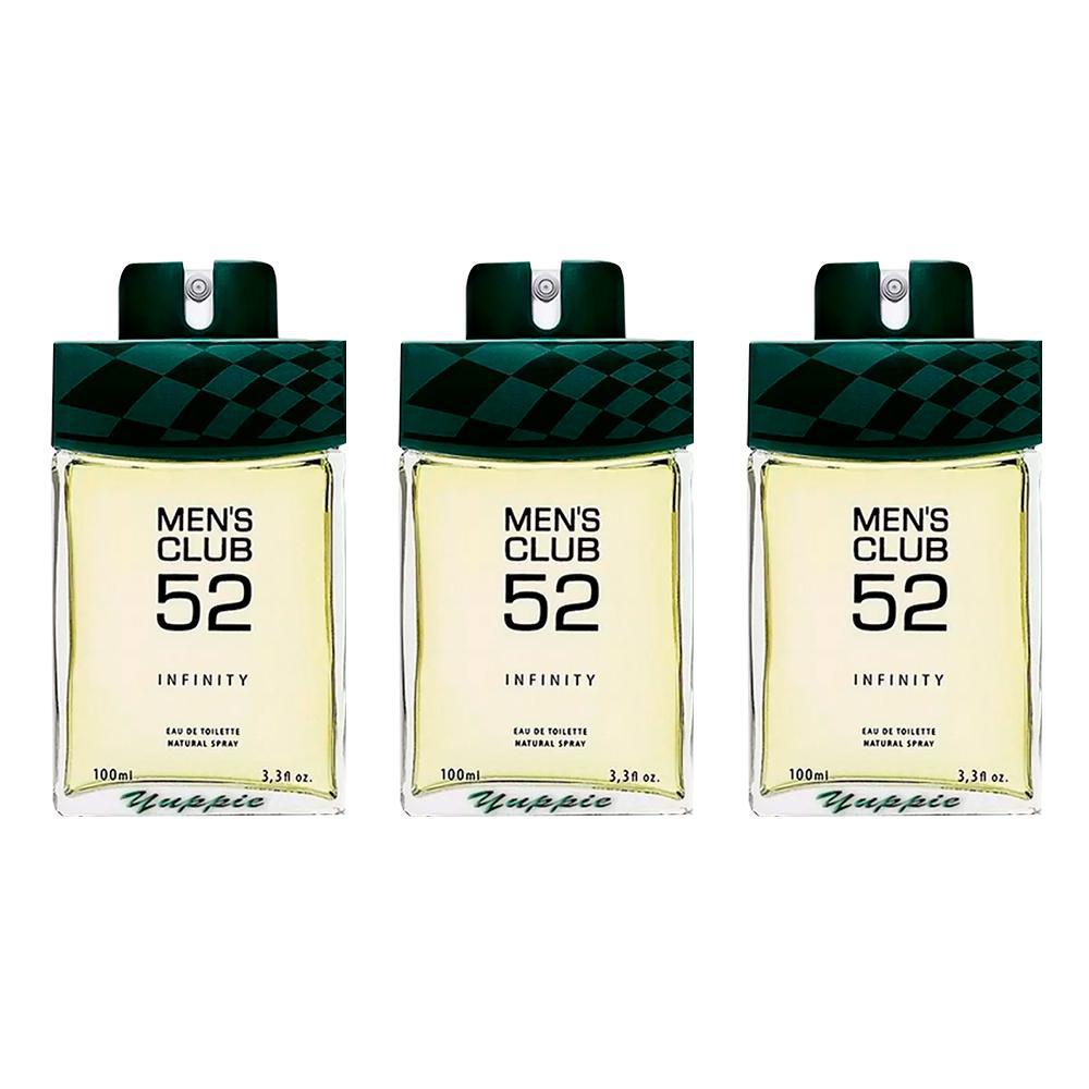 Miniatura Kit 3 Un Perfume Mens Club 52 Infinity Eau De Toilette 100
