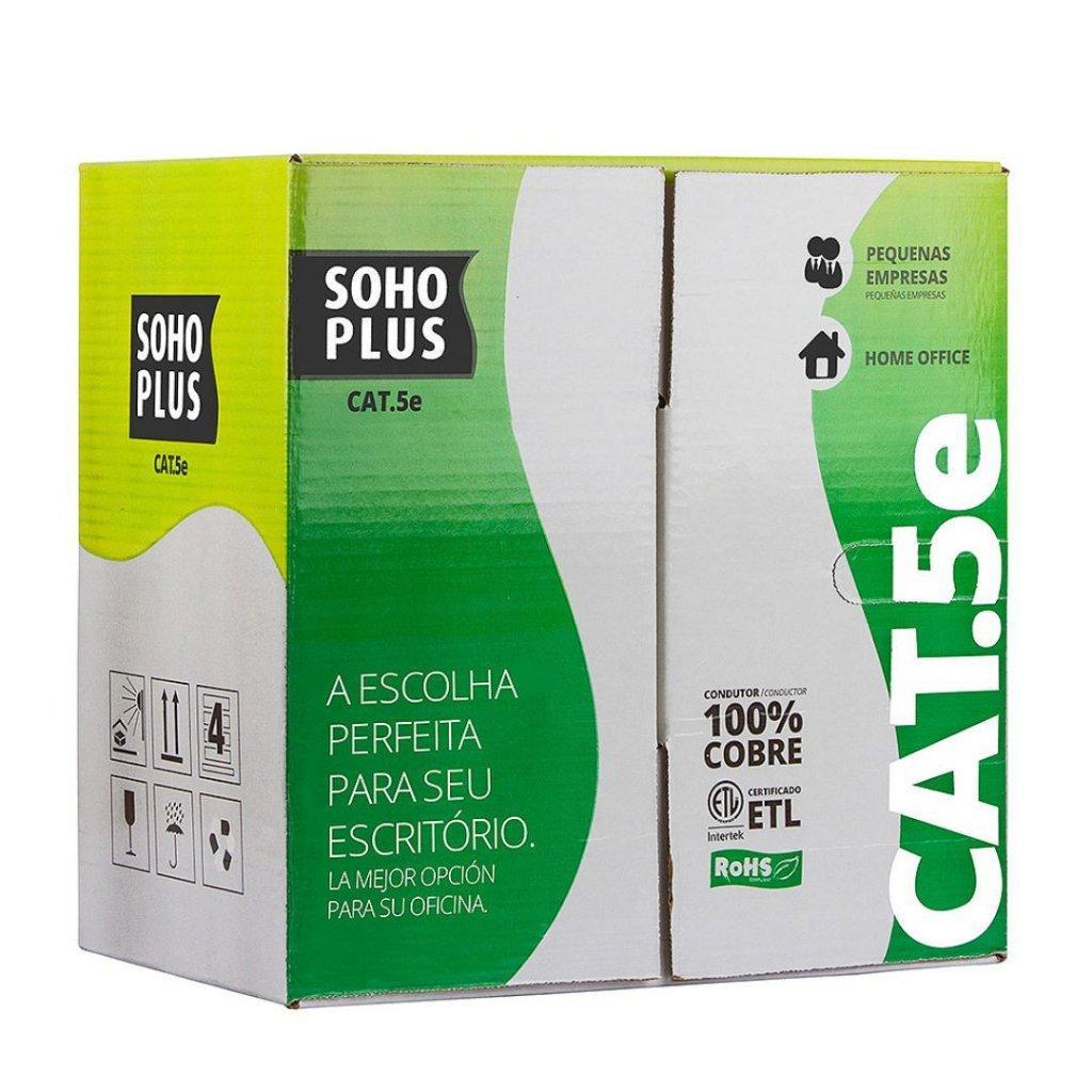 Miniatura Cabo De Rede Lan Cat5 305M Cmx Soho Plus Furukawa - Azul