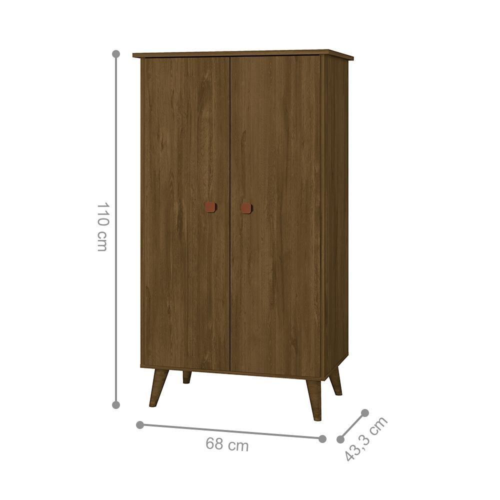 Miniatura Sapateira Com 2 Portas Filadélfia Freijó