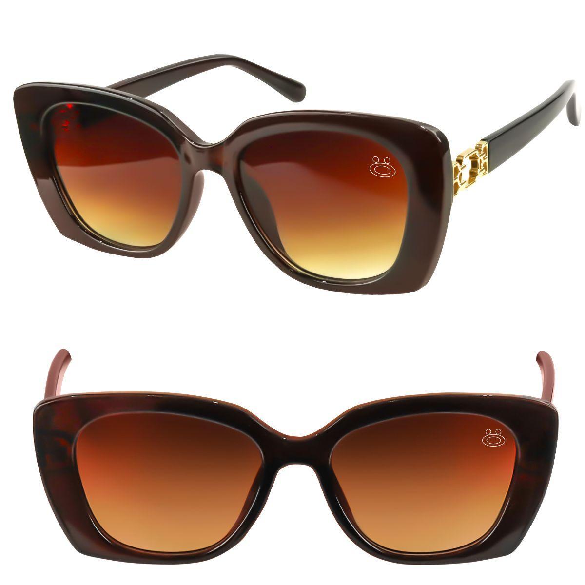 Case Oculos Sol Social Proteção Uv Vintage Praia Feminino