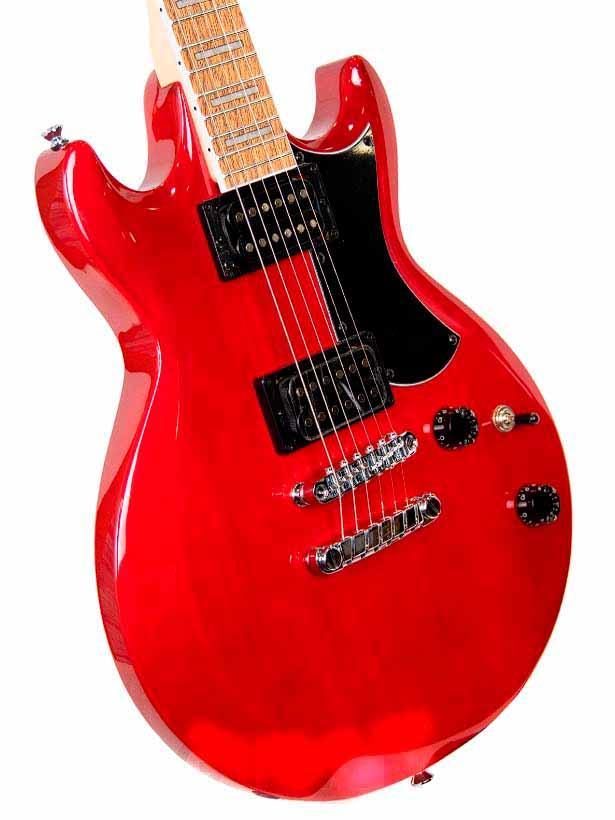 Miniatura Guitarra Ibanez Gio Gax30 Transparent Cherry Escala Jatobá