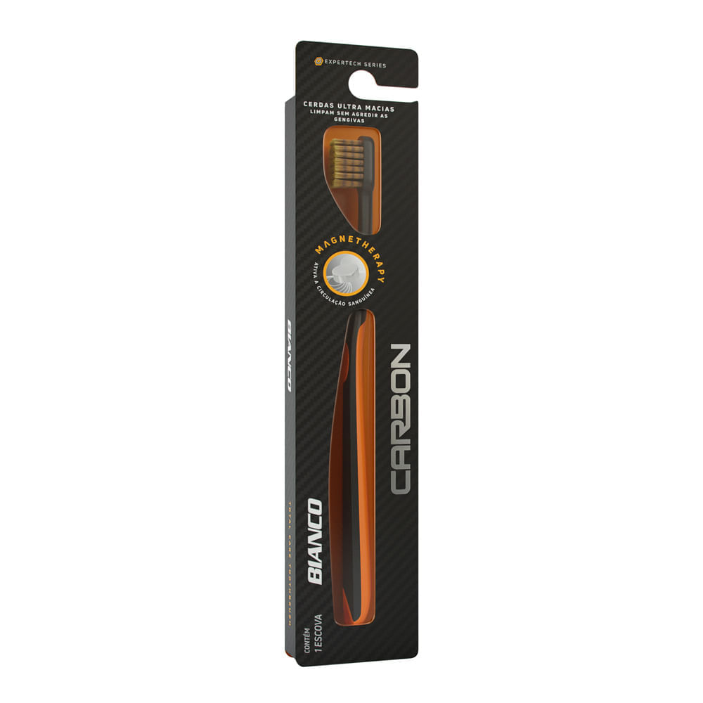 Miniatura Escova Dental Bianco Carbon Magnetherapy Extra Macia 1 Unidade