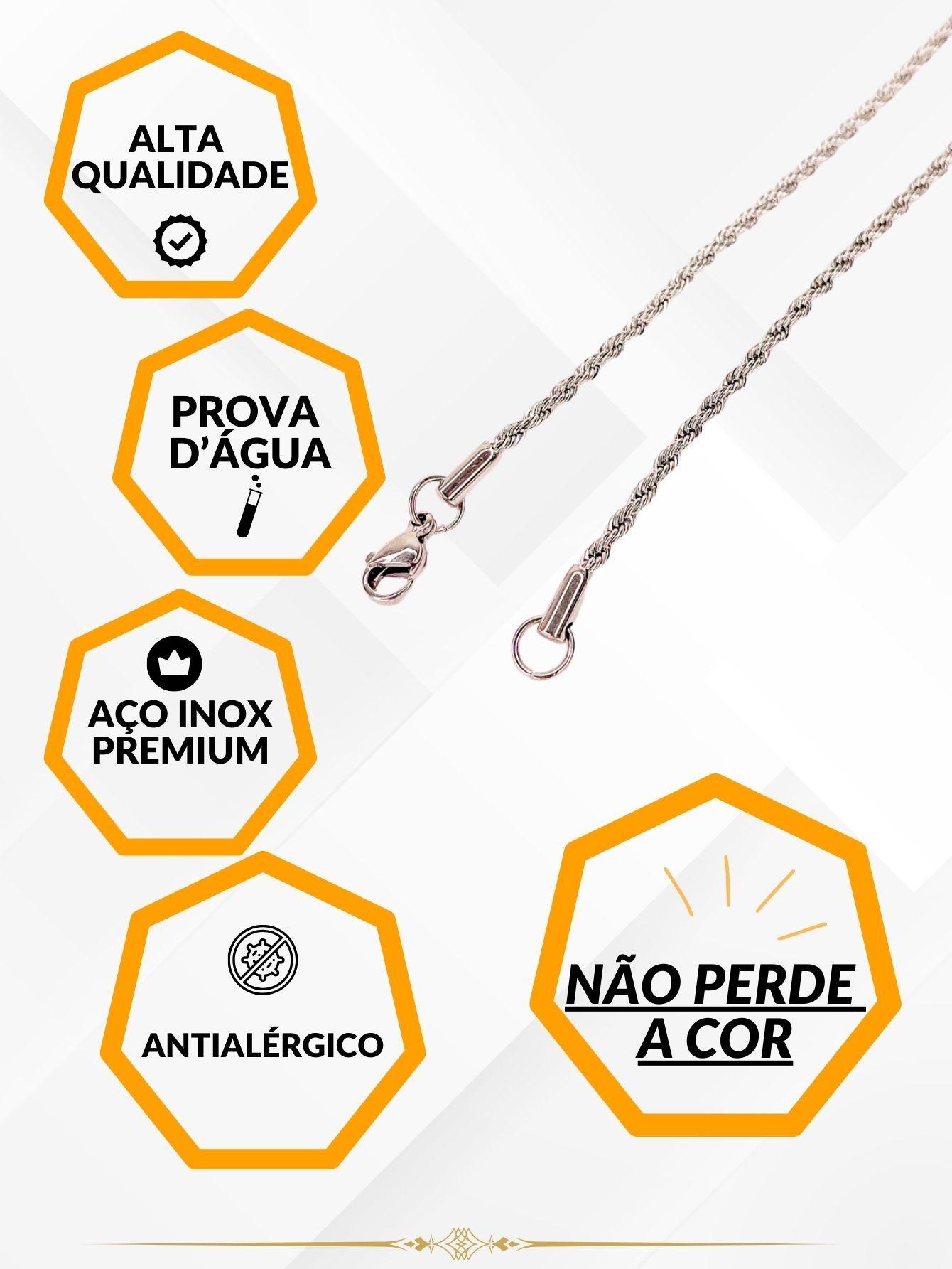 Miniatura Corrente Cordão Masculino 70Cm Fininho 2Mm Elo Baiano Prata