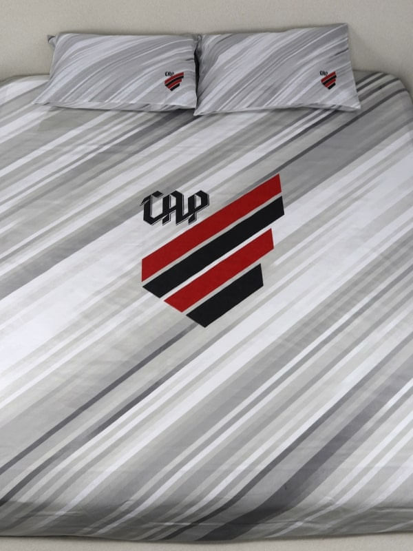 Miniatura Jogo de Cama Casal Athletico 3 Peças Branco TAM ÚNICO