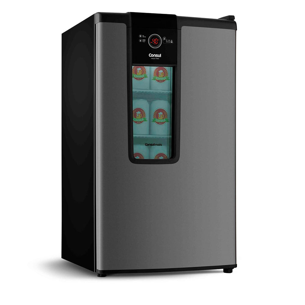 Miniatura Cervejeira Consul Titanium com 82 Litros Display na Porta e Controle de Temperatura - CZD12AT 110