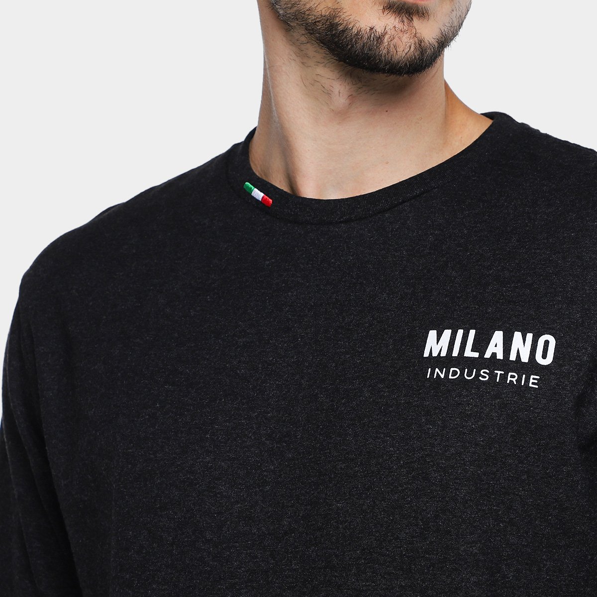 Miniatura Camiseta Industrie Milano Masculina Mescla - G