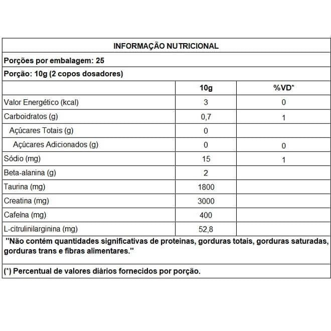 Miniatura Agent Orange Pre Workout 250G - Sabor: Abacaxi Com Gengibre