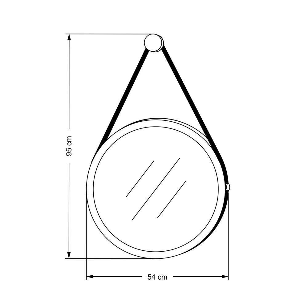 Cristaleira Portas De Vidro Rebeca E Espelho Adnet 54cm C05 Off White/freijó - Mpozenato