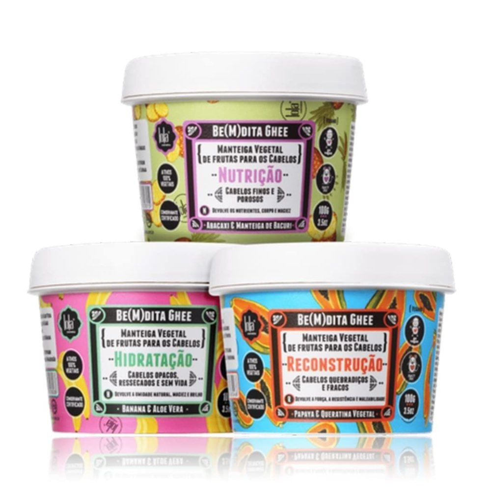 Miniatura Kit Lola Feira Cronolola Hidratação + Reconstrução + Nutrição 300g
