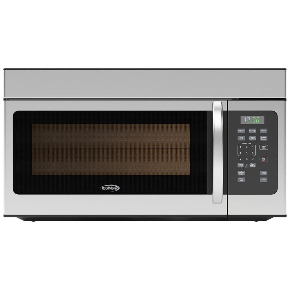 Miniatura Micro ondas de Bancada 45 Litros Multifuncional de Aço Inoxidável, 1000W, 110v, KOOLMORE KM MOT 1SS, Prateado