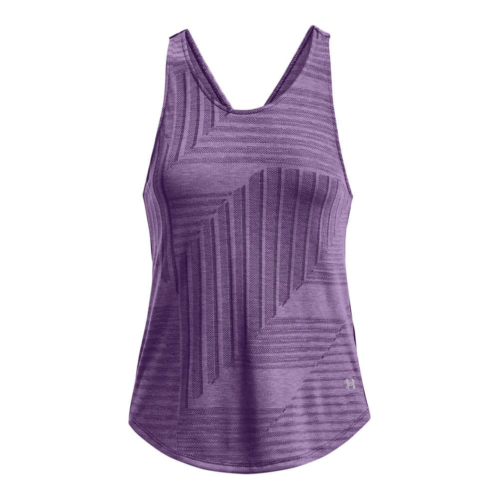 Miniatura Regata de Corrida Feminina Under Armour Streaker Deco Diamond Roxo - G