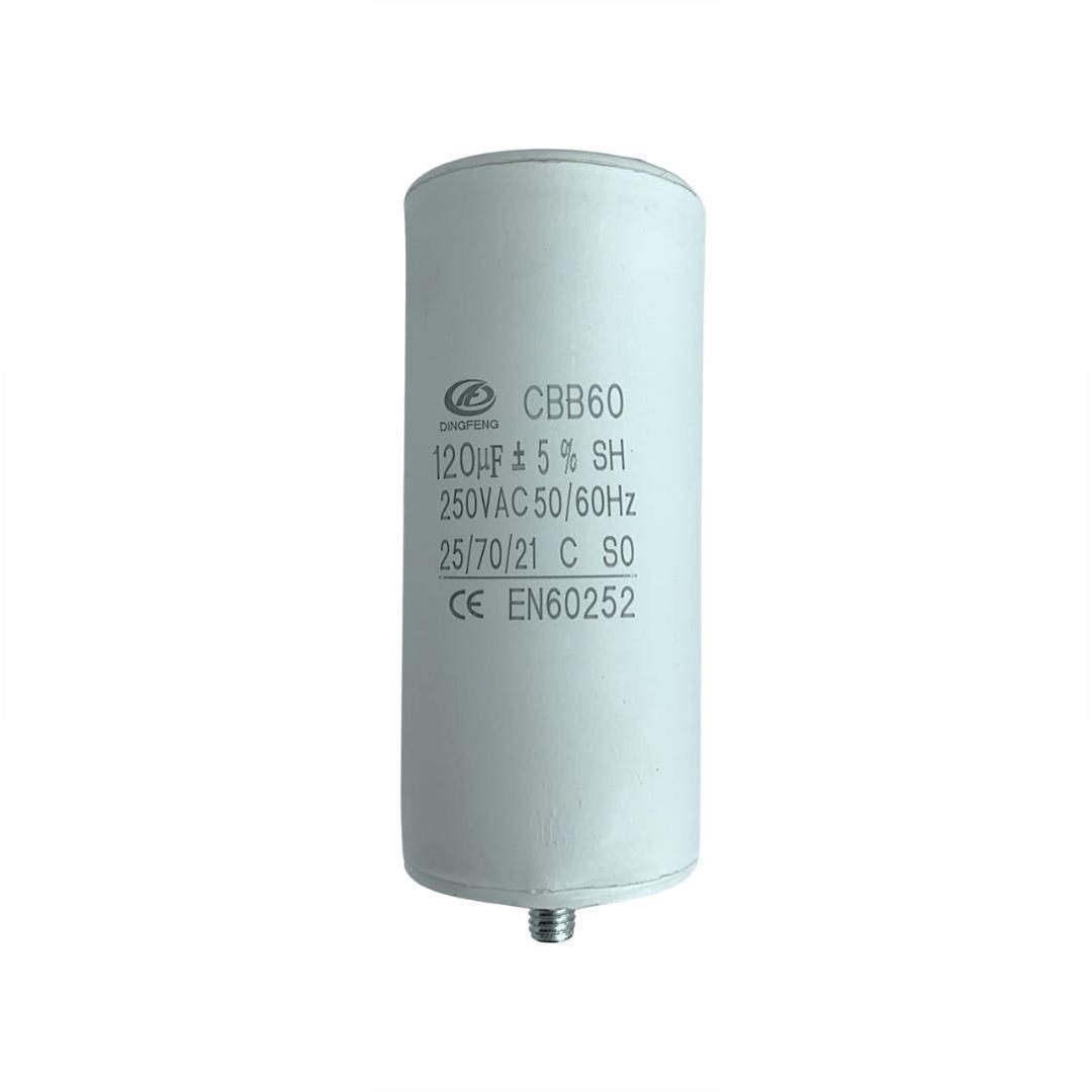 Miniatura Capacitor Partida 120Uf/250V 127V Compressor Chiaperini
